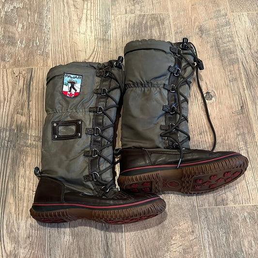 Pajar Woman’s Green Winter Weatherproof Boots Size 7
