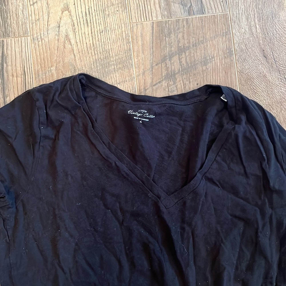 J. Crew Woman’s Black Short Sleeve Size XL