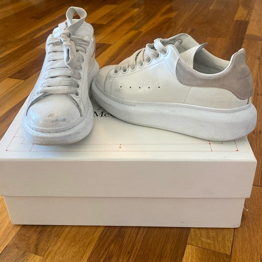 Alexander McQueen Womens White Sneakers Size 35