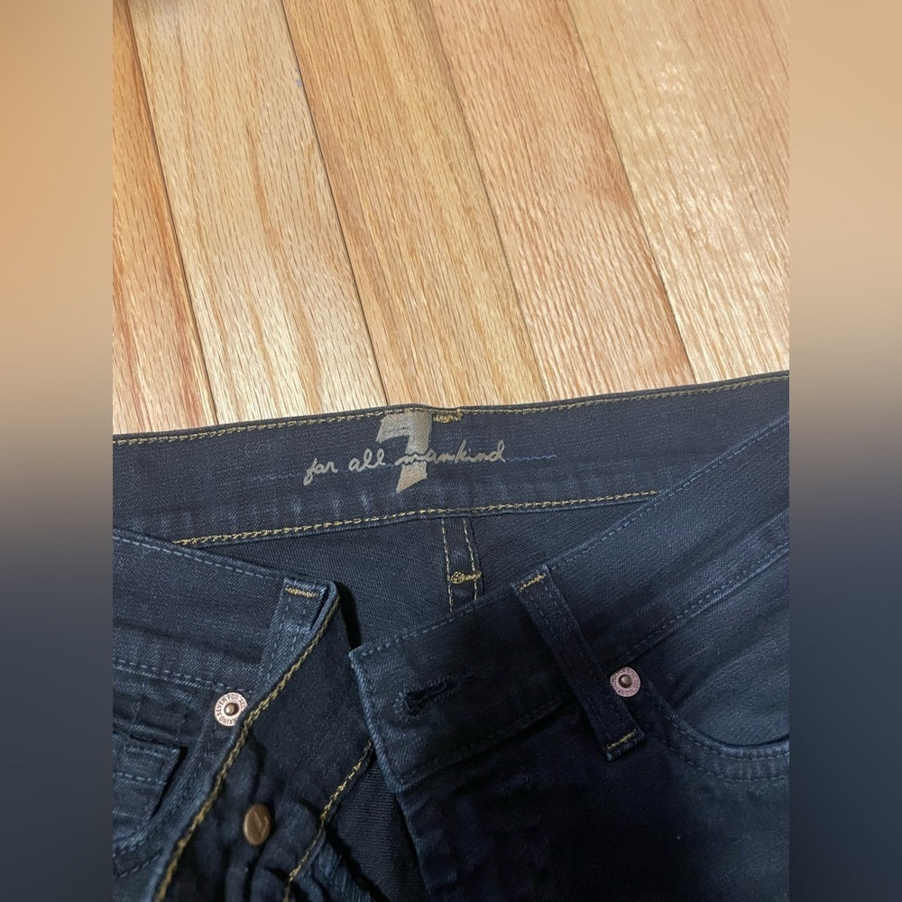 For All Mankind Women’s Black Jeans Size 27