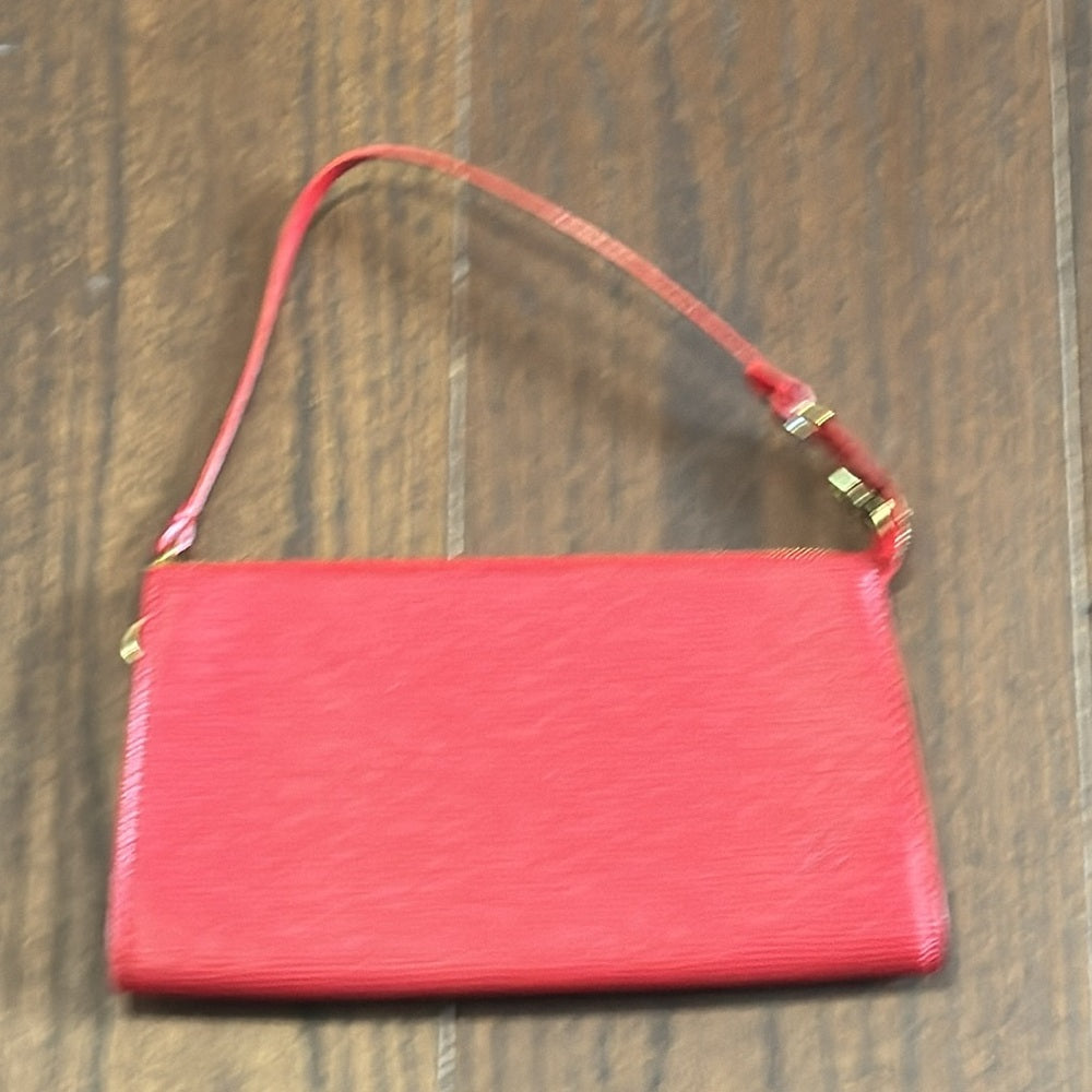 Louis Vuitton Red Epi Leather Pouchette