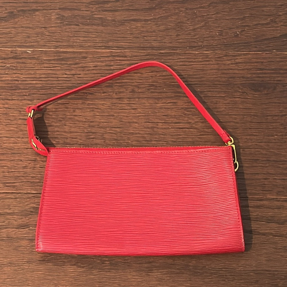 Louis Vuitton Red Epi Leather Pouchette