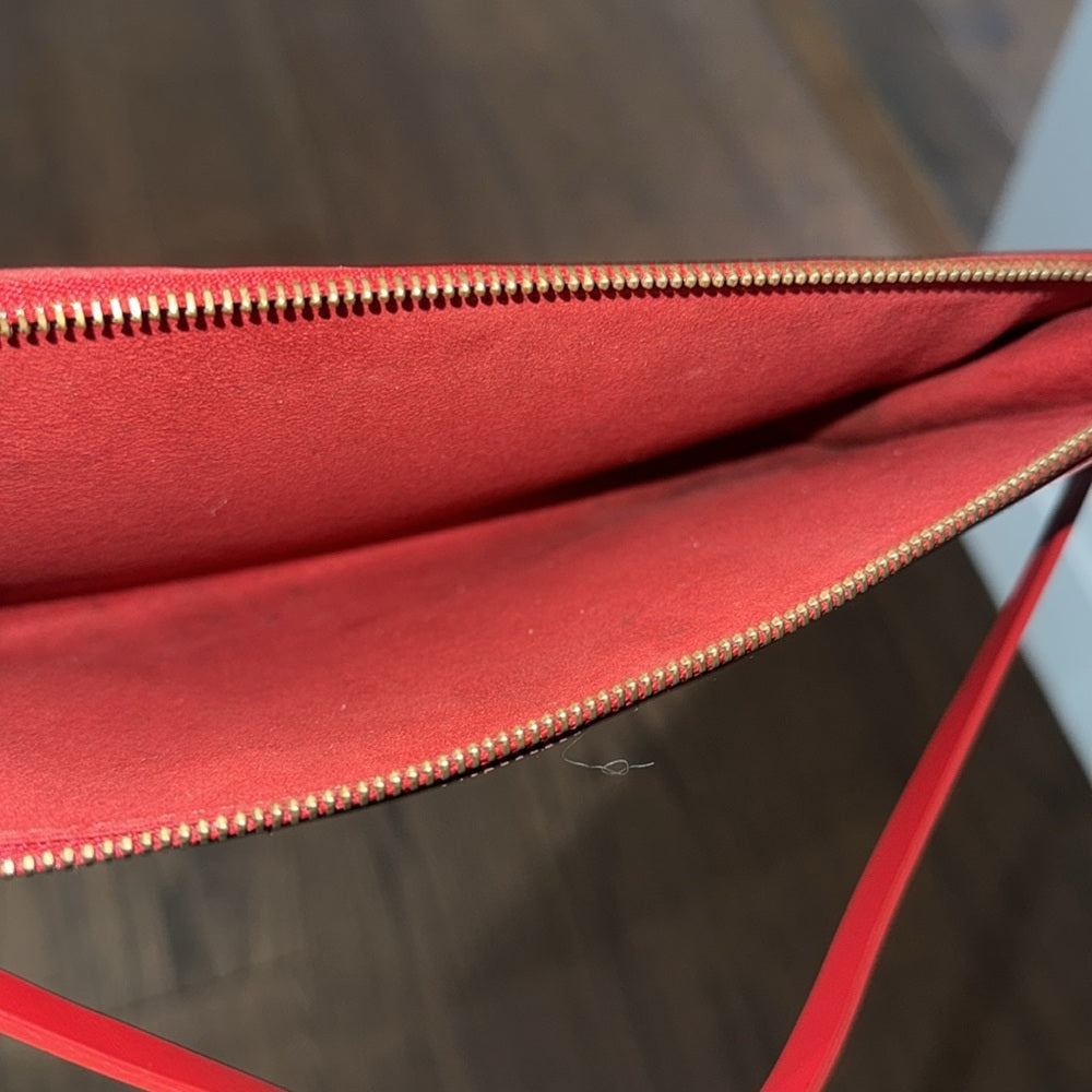 Louis Vuitton Red Epi Leather Pouchette