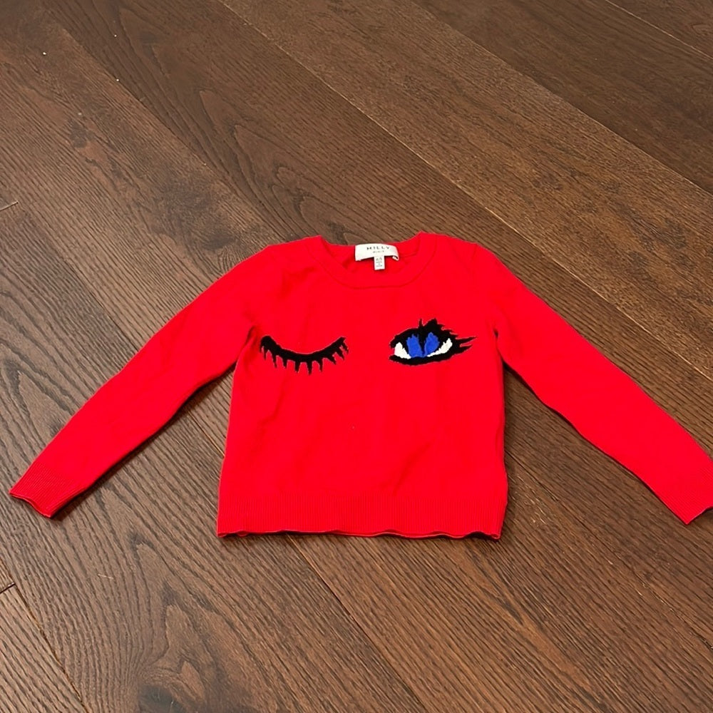 Milly Minis Girls Red Sweater Size 4/5