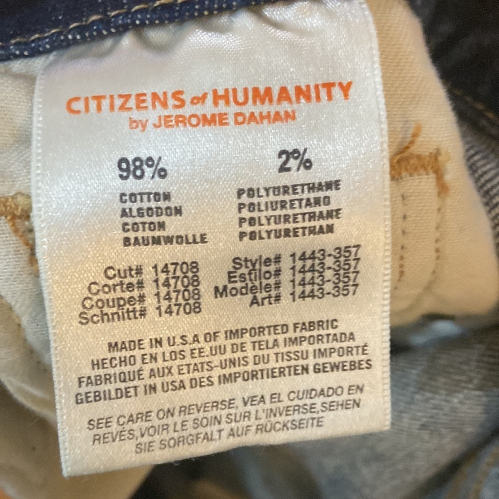 Women’s citizens of humanity jeans. Blue. Size 27