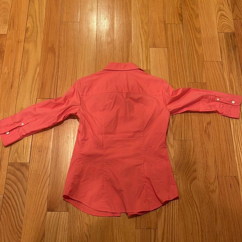 Haberdashery Refined J. Crew Stretch Pink Button Down Size XS