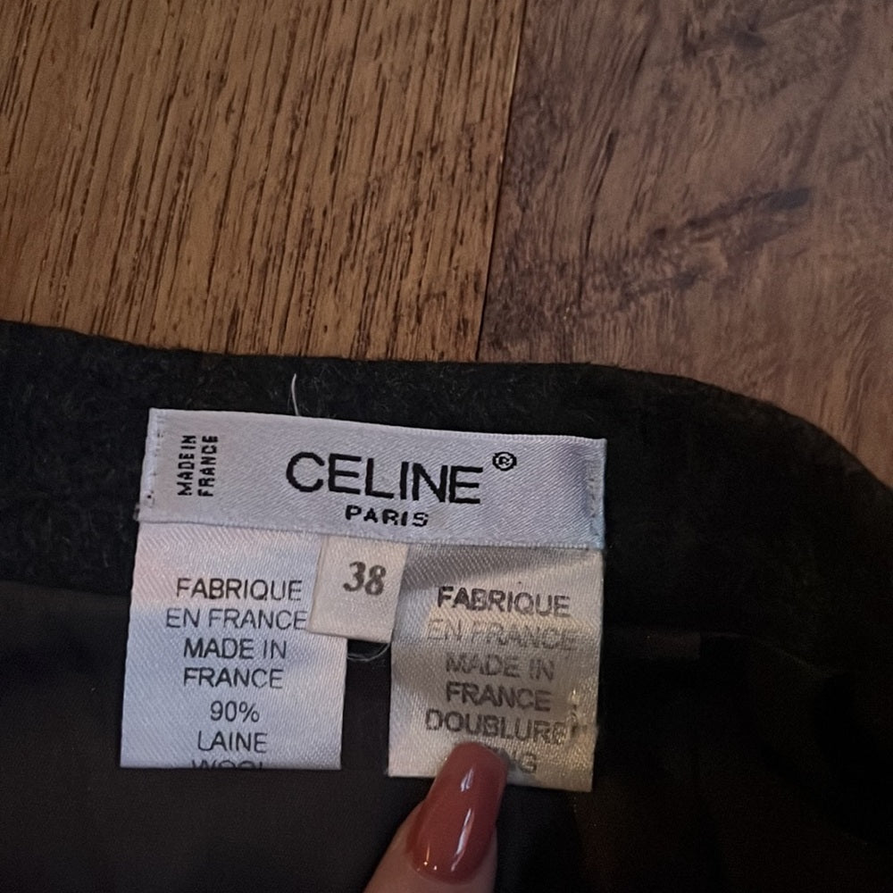 Celine Paris Woman’s Plaid Skirt Size 38