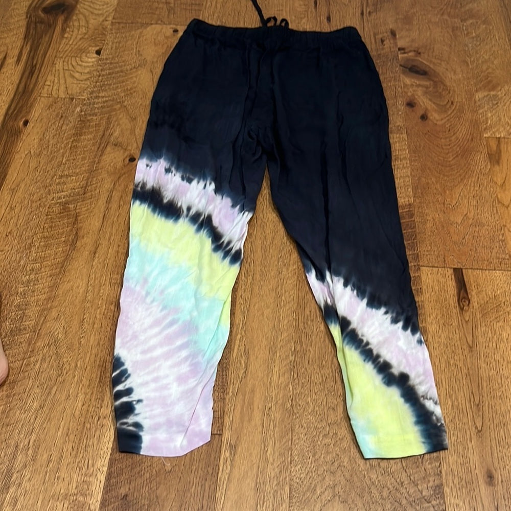 Electric & Rose Women’s Navy Blue Tie Dye Pants Size XS