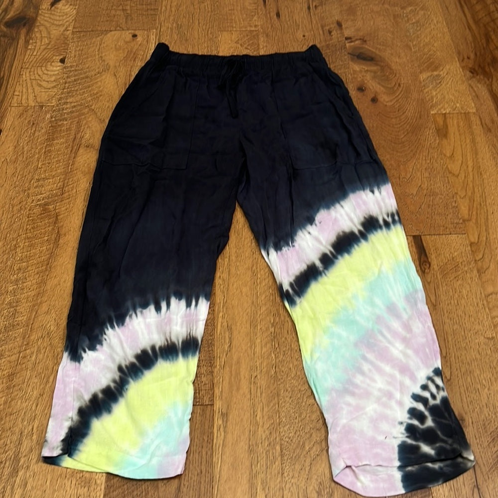 Electric & Rose Women’s Navy Blue Tie Dye Pants Size XS