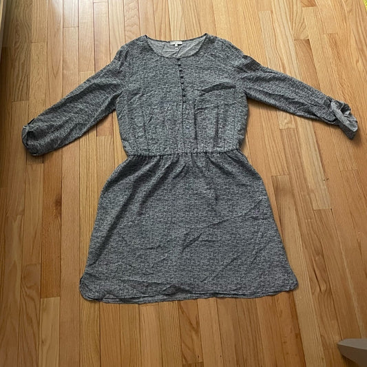 Joie Grey Long Sleeve Dress Size Large