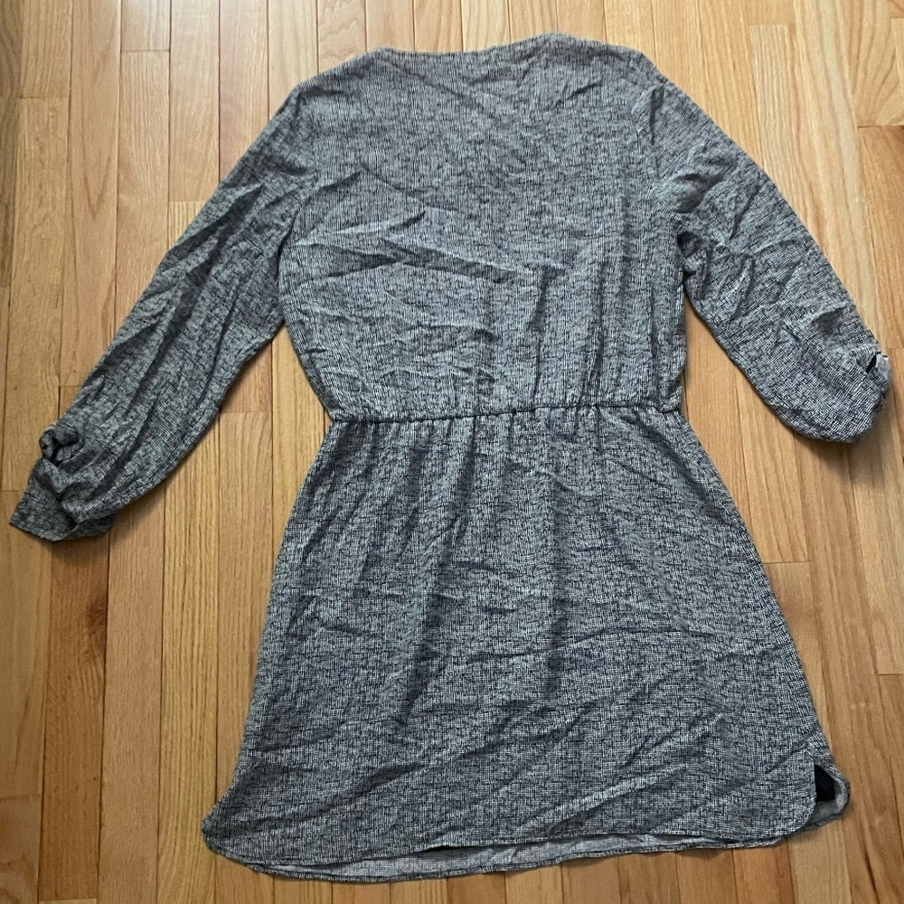 Joie Grey Long Sleeve Dress Size Large