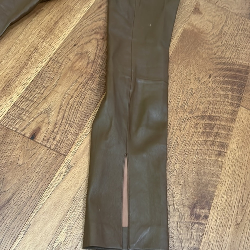 The Row Women’s Brown Leather Pants Size M