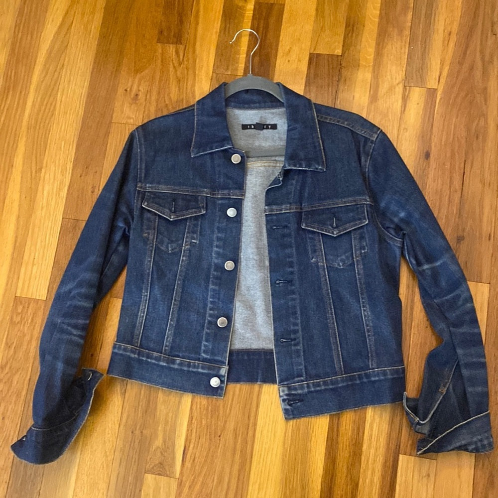 Theory Women’s Blue Denim Jacket Size L