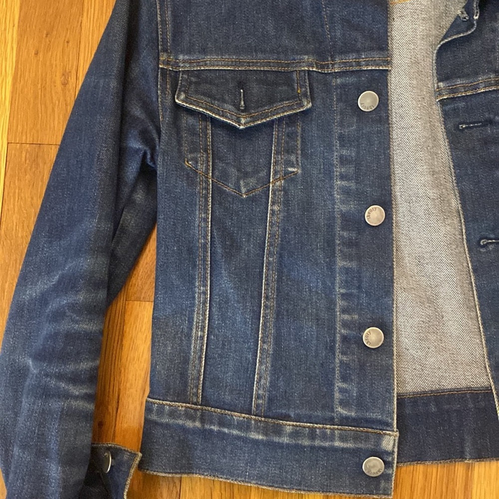 Theory Women’s Blue Denim Jacket Size L