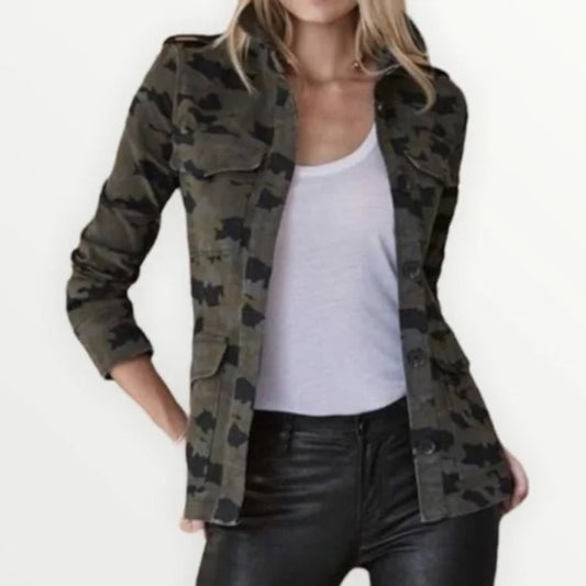 NWT L’AGENCE Women’s Cromwell/Camo Print Jacket Size S