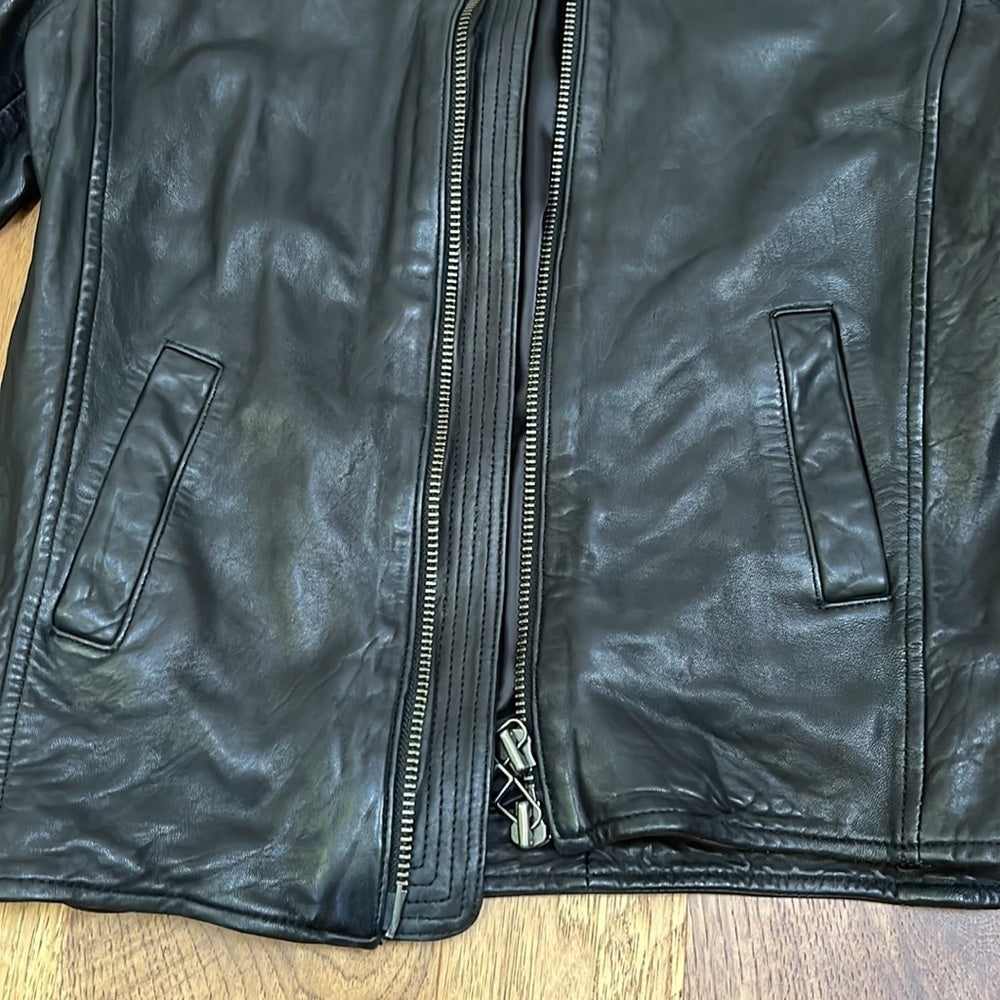 Hartford Alternative Classics 1979 Women’s Black Leather Jacket Size 1 Small