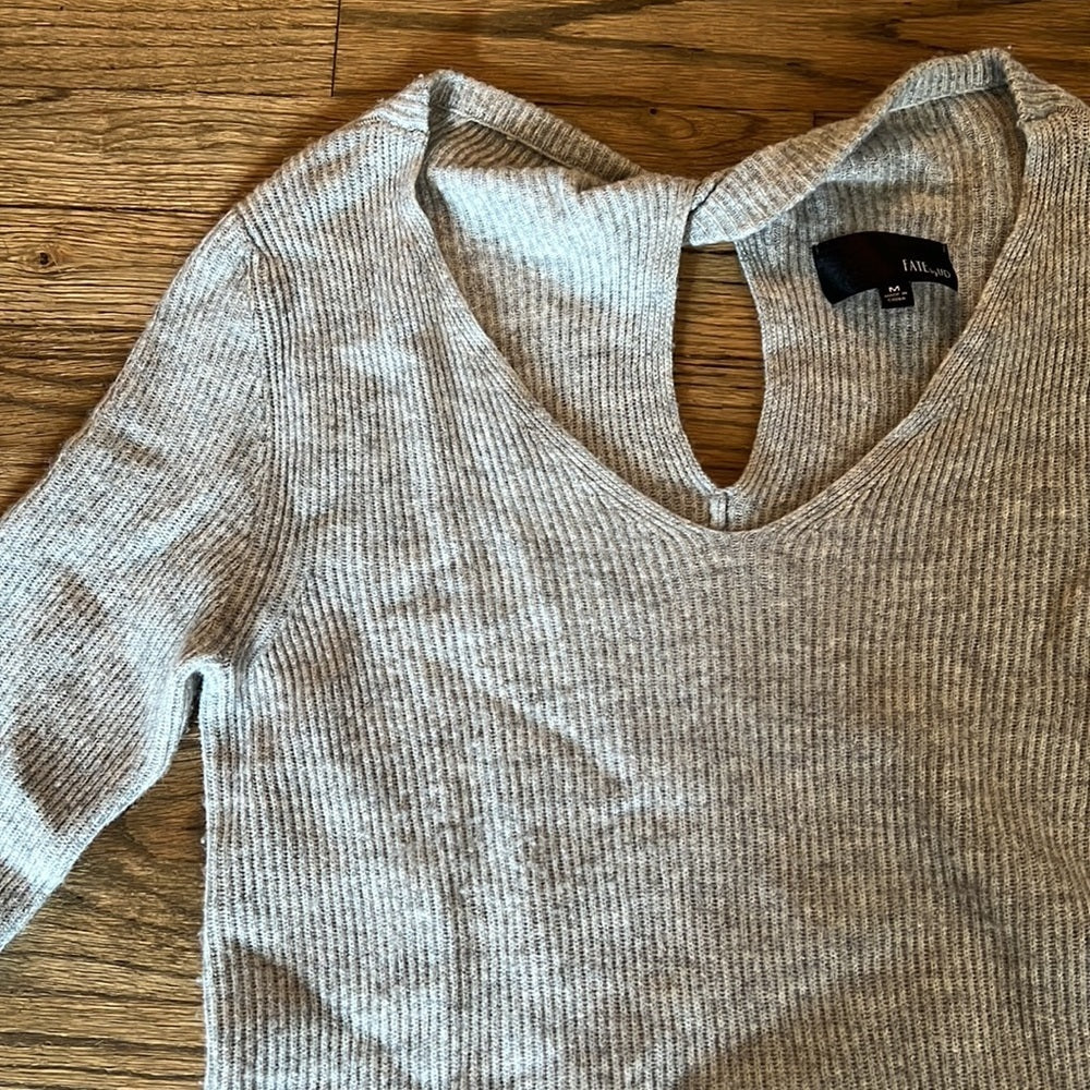 Women’s Fate by LFD grey sweater Size Medium