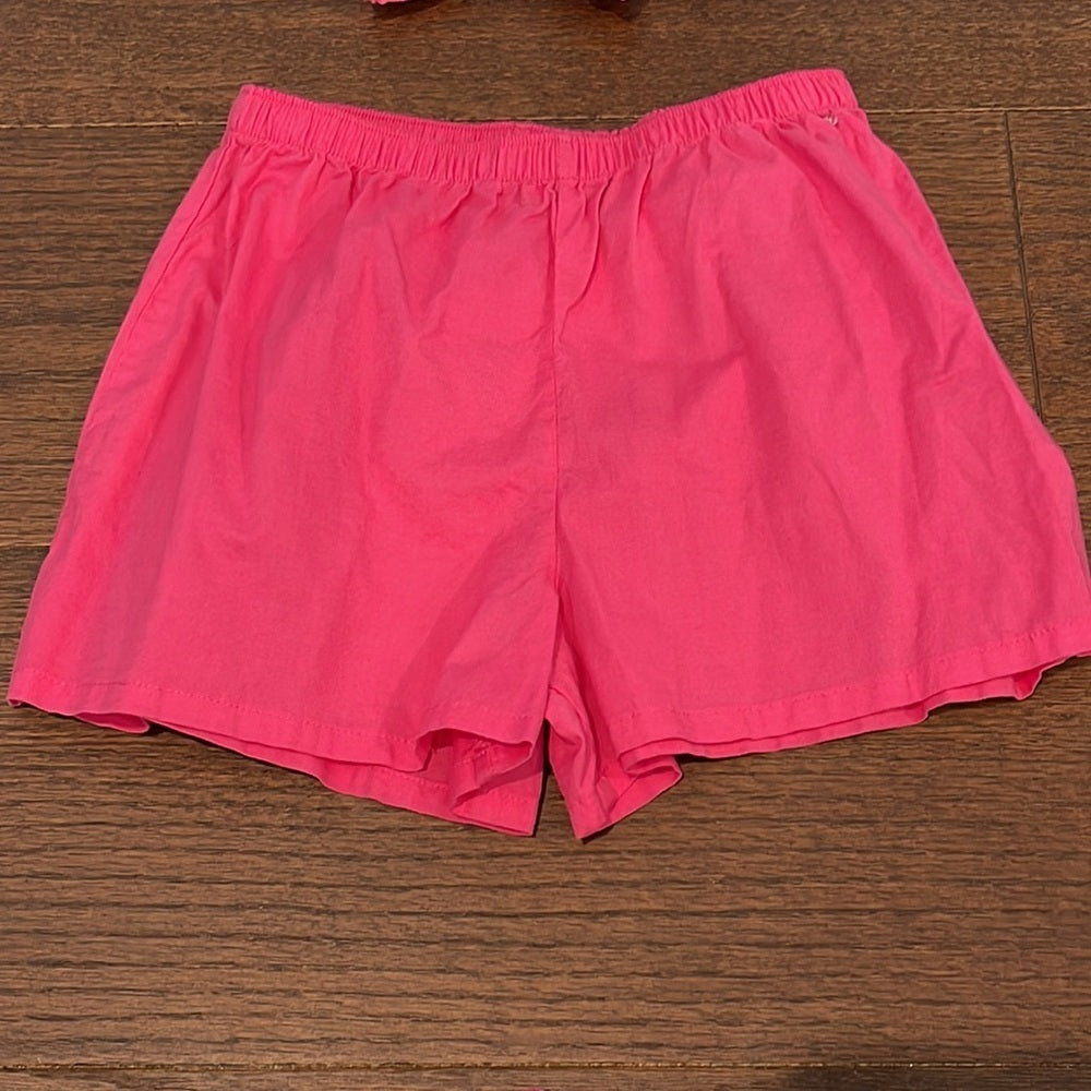 NWT H&M Girls Pink 2 Piece Shorts Set Size 5/6