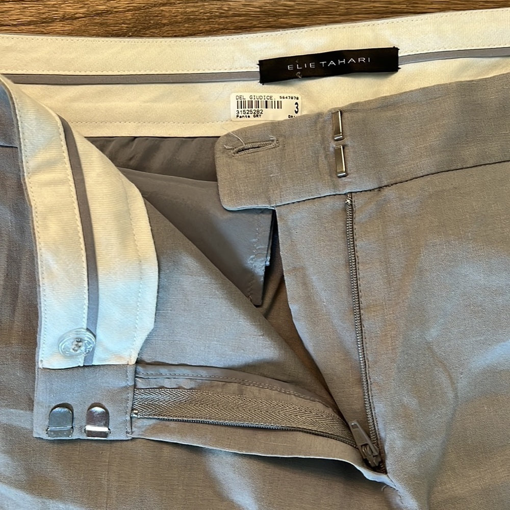 ELIE Tahari grey trouser pants size 10