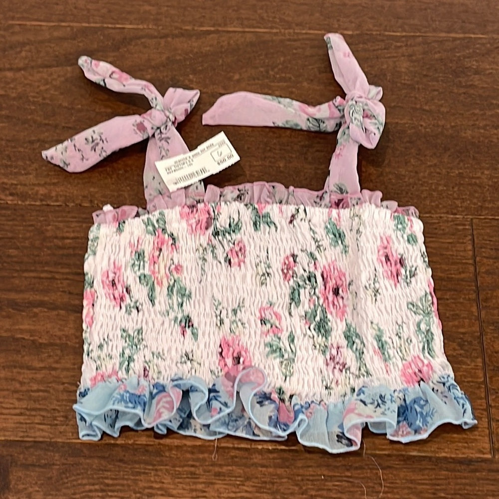 NWT Flowers by Zoe Girls Top Size 6