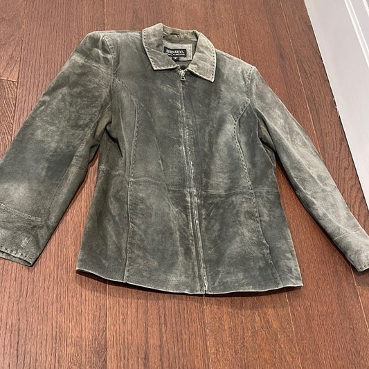 Bernardo Green Suede Women’s Jacket Size Medium