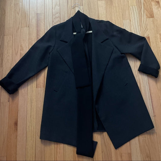 Sylvia Heisel Black Jacket Blazer Size 10