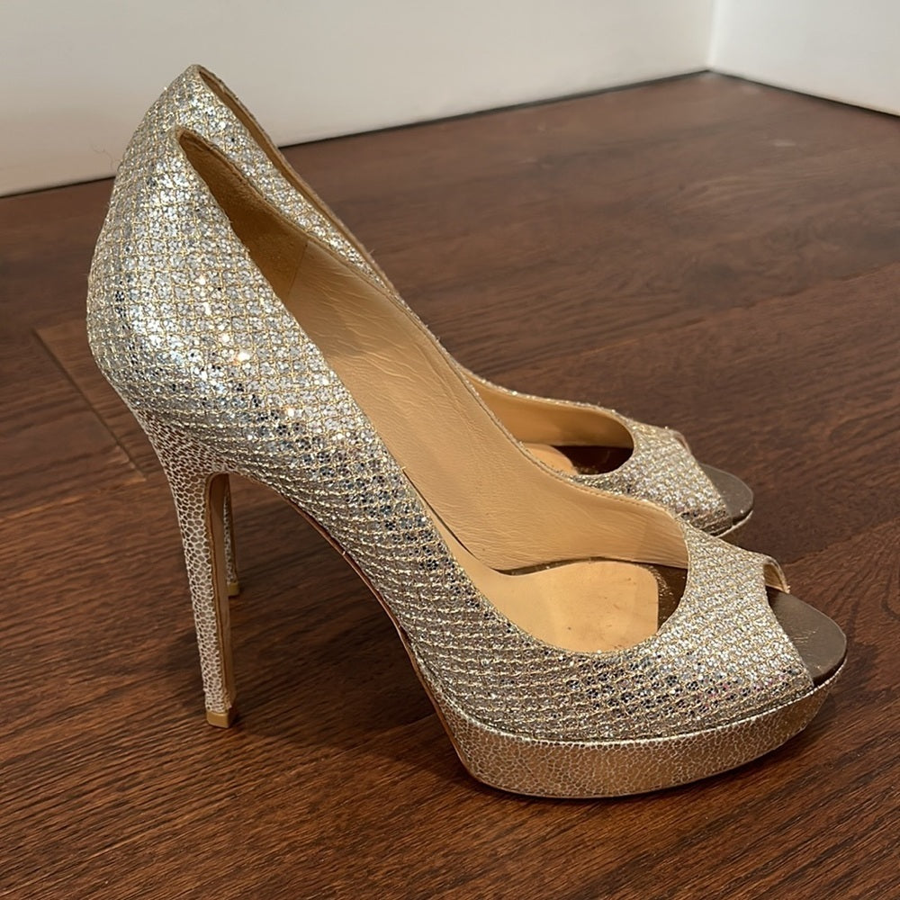 Jimmy Choo Women’s Peep Toe Pumps Size 38/8