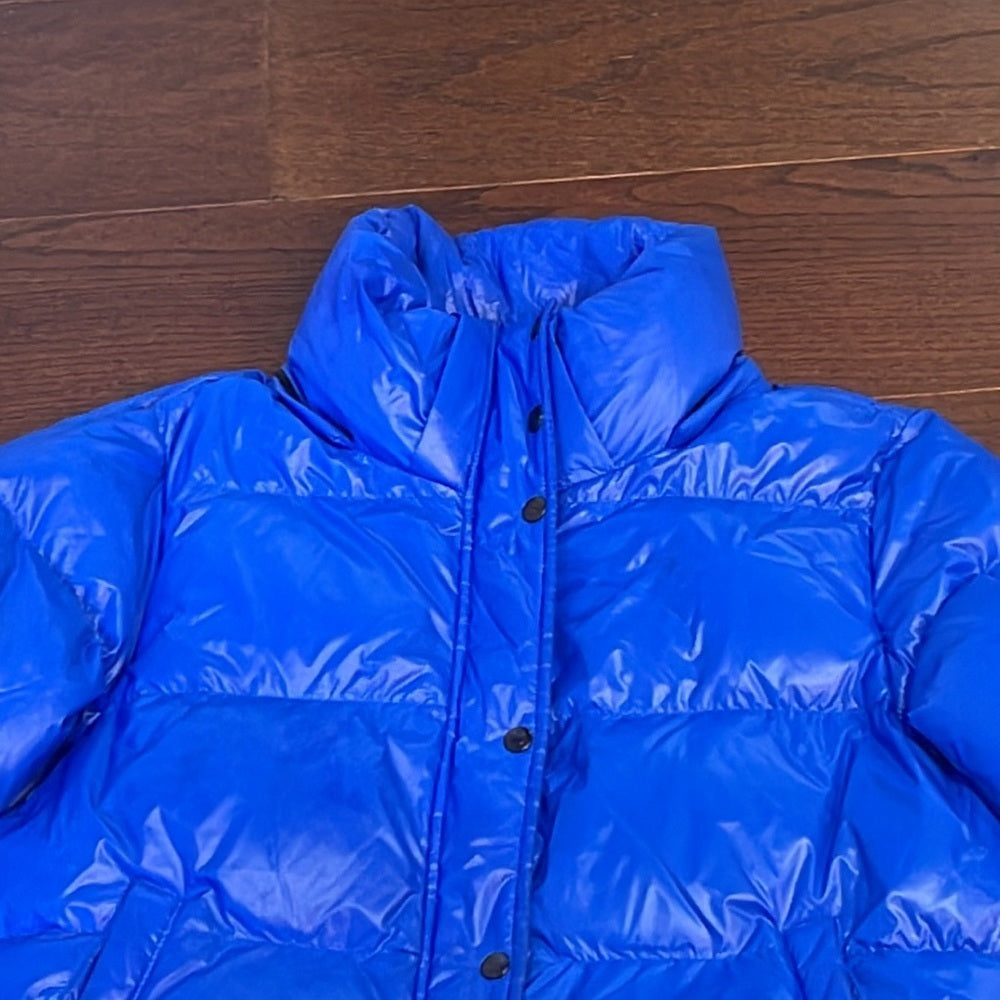 S13 Women’s Blue Straight Hooded Puffer Jacket Size XXL