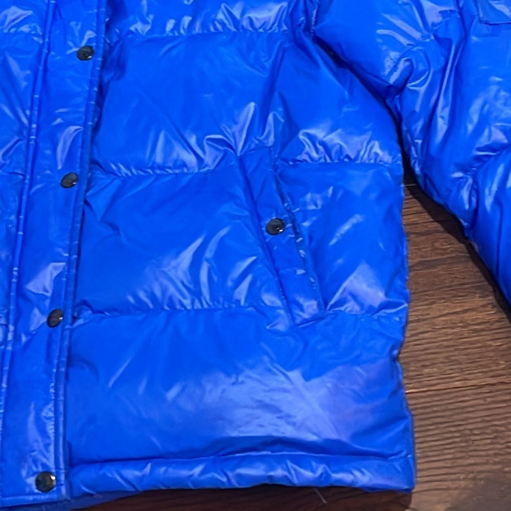 S13 Women’s Blue Straight Hooded Puffer Jacket Size XXL