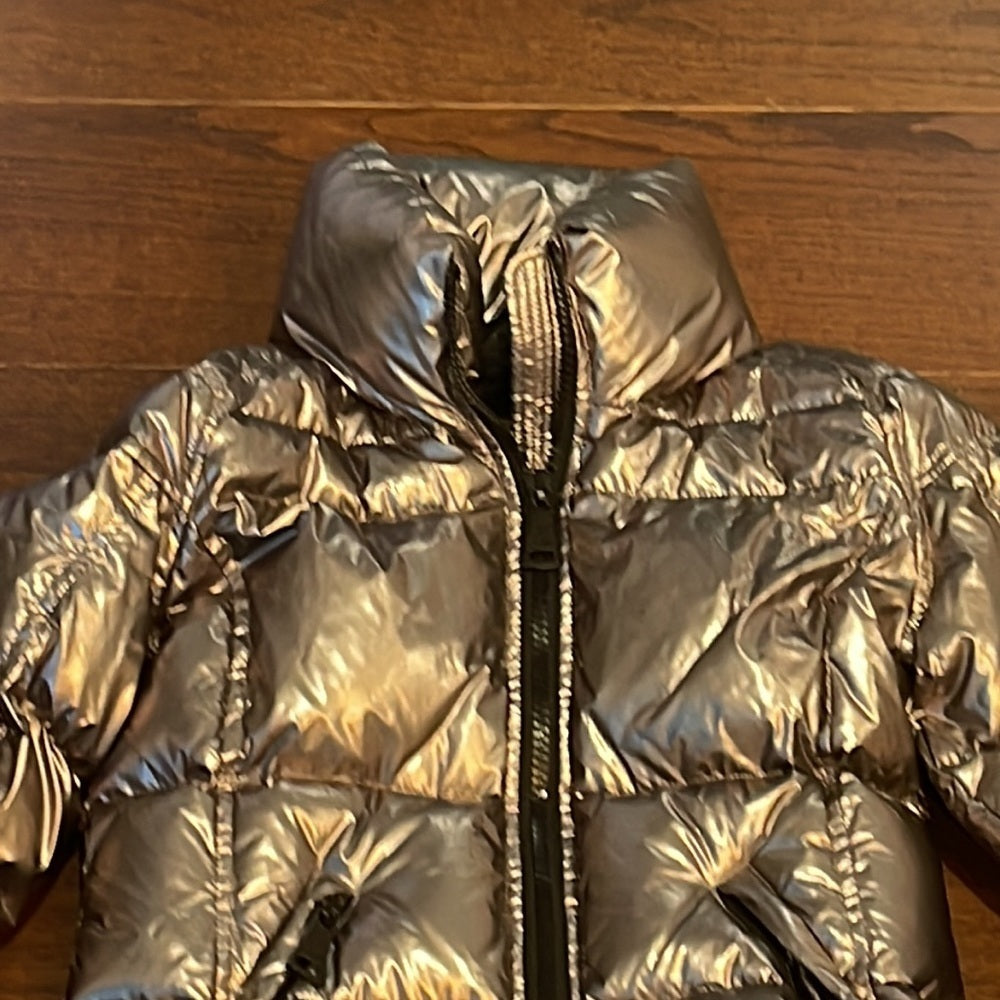 SAM Girls Metallic Puffer Jacket Size 14