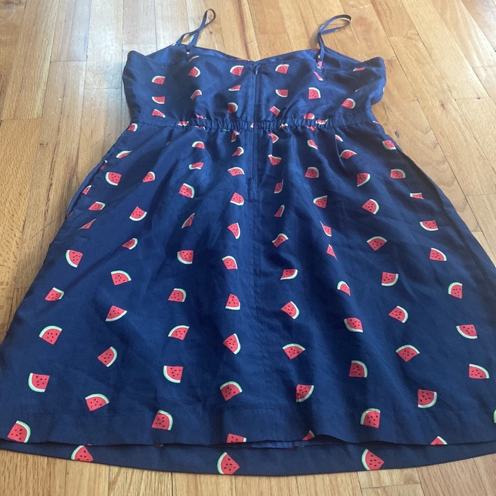 Women’s J Crew dress. Blue and red. Size 8