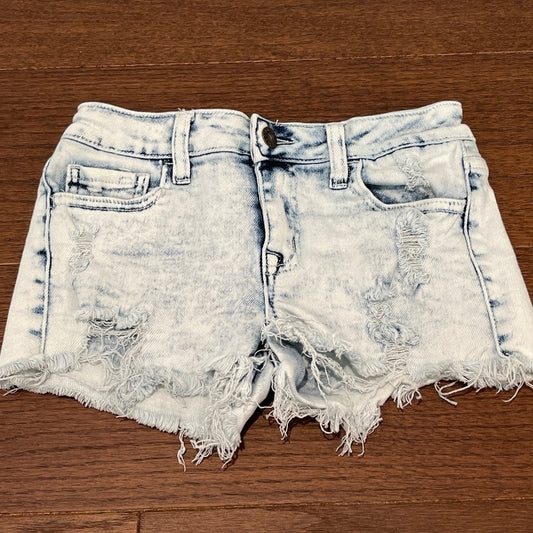 CONTRABAND Girls Light Blue Jean Shorts Size 14