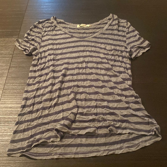 Alexander Wang Medium Gray Stripped Tee Shirt