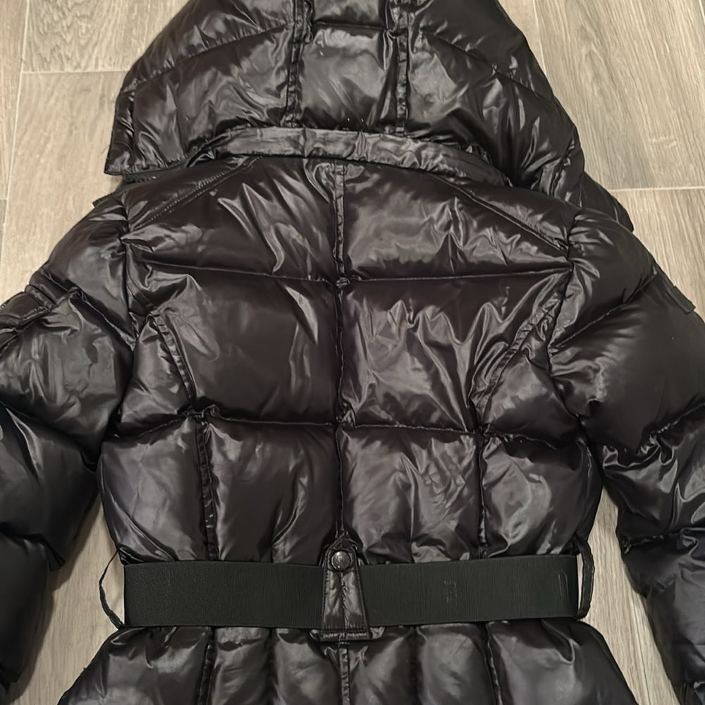 SAM. Girls Black Soho Belted Down Puffer Jacket Size 12