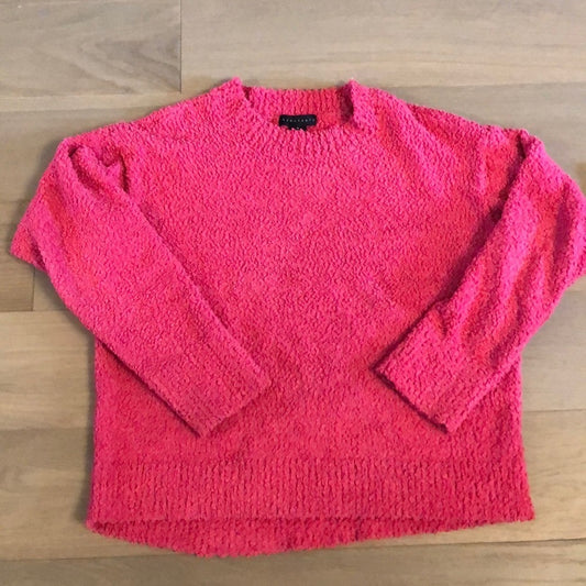 Sanctuary Teddy Textured Sweater - Hot Pink Size Medium