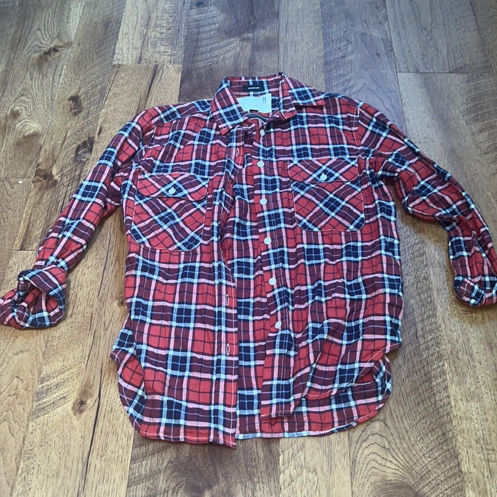 R13 Woman’s Red and Blue Plaid Button Down Size XS