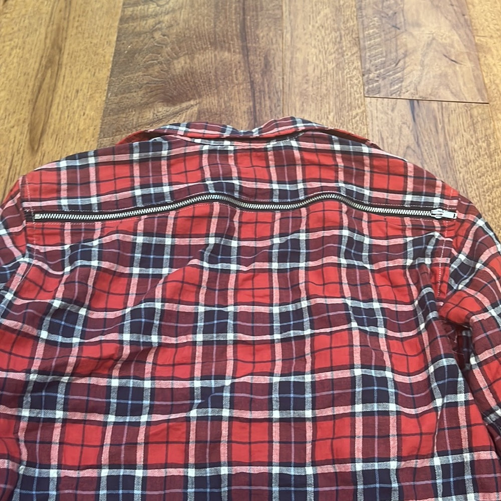 R13 Woman’s Red and Blue Plaid Button Down Size XS