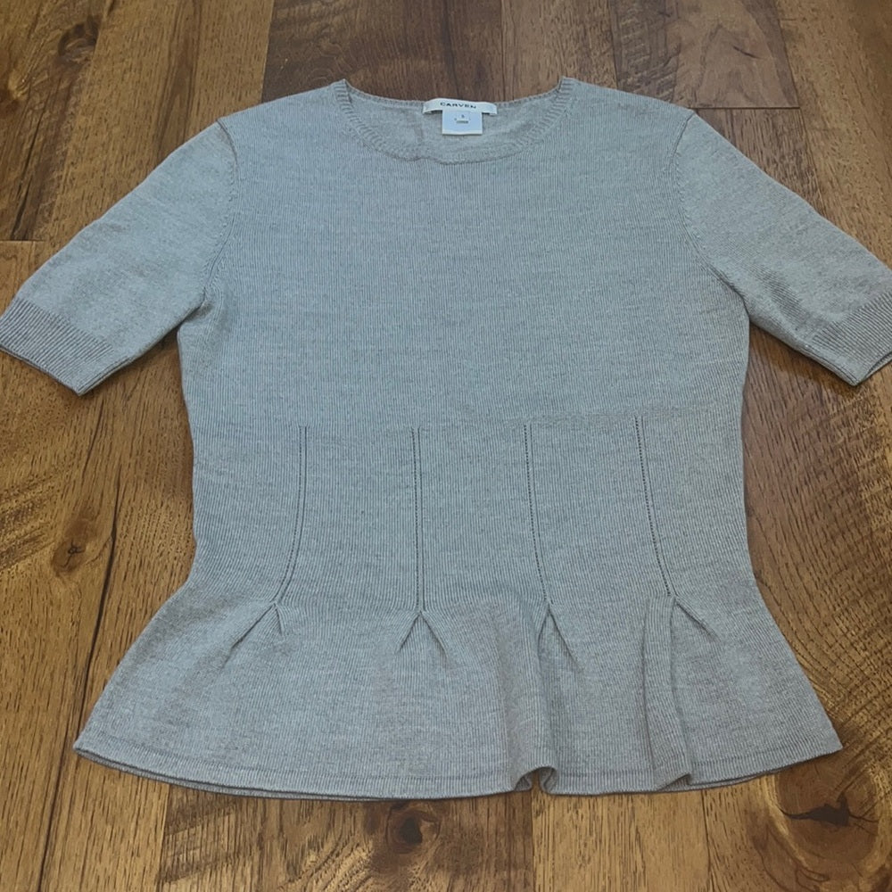 Carven Woman’s Short Sleeve Sweater Size S