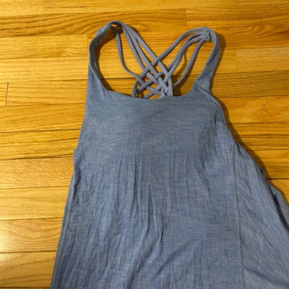 Blue Lululemon Tank Top with Open Back Size 12