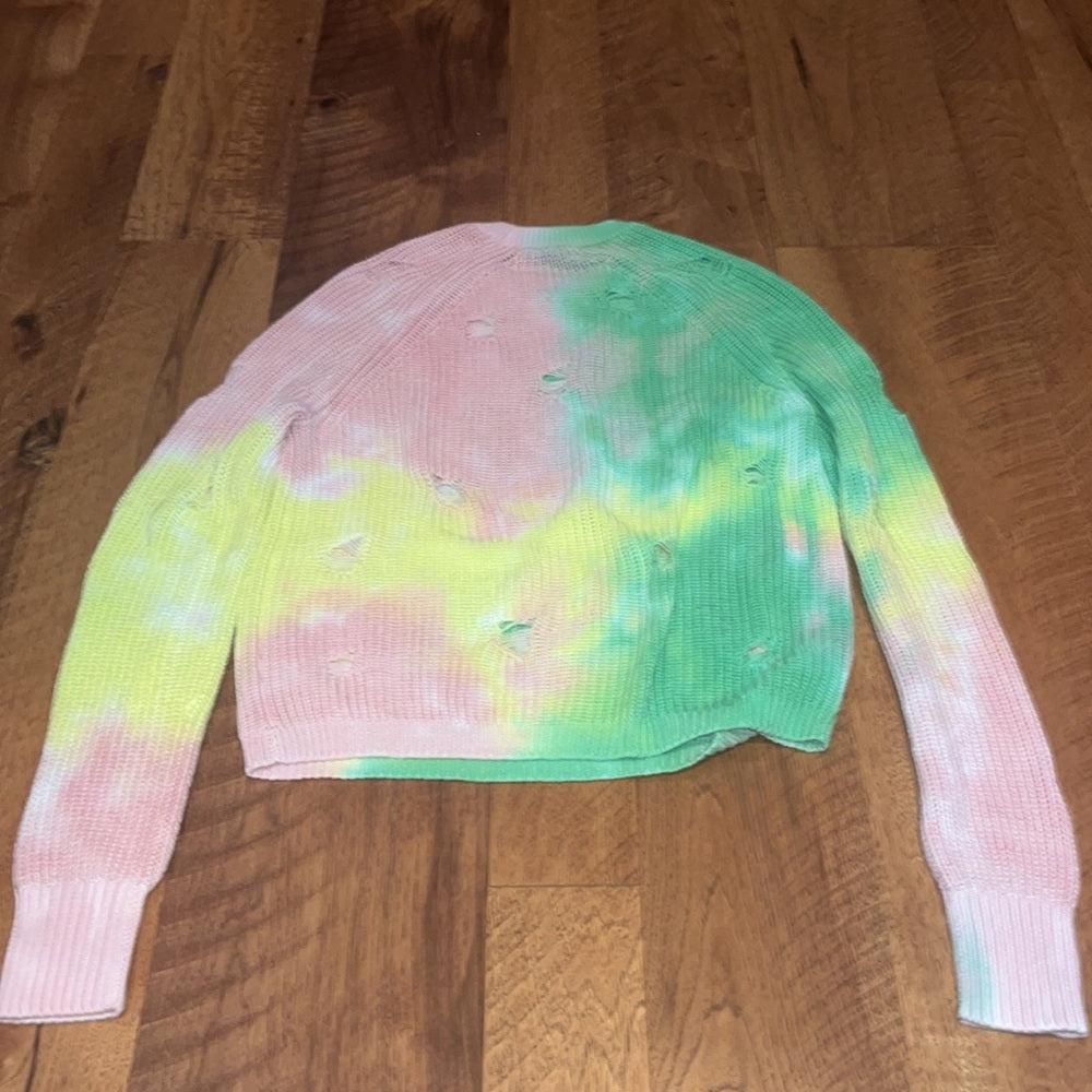 Cotton by Autumn Cashmere Woman’s Tiedye Sweater Size XS