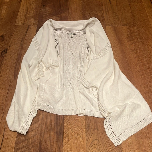 Cotton by Autumn Cashmere Woman’s White Cardigan Size XS