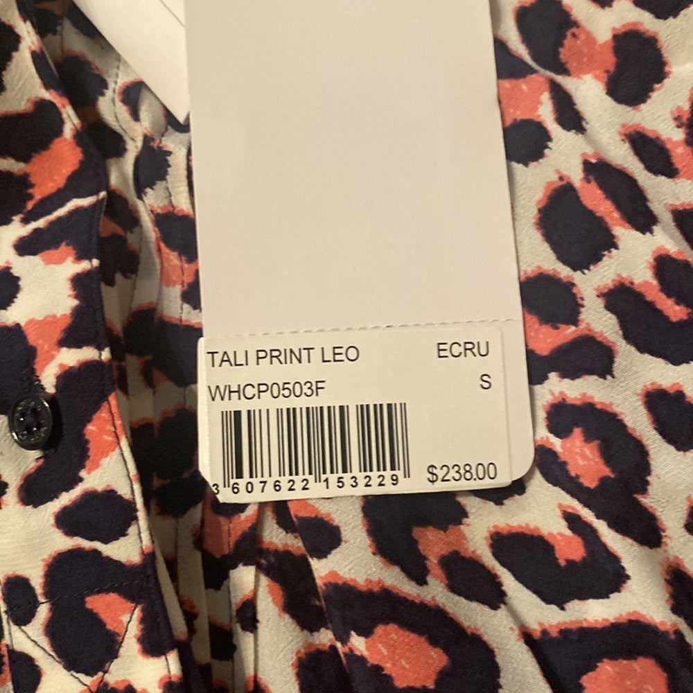 Zadig & Voltaire Women’s Small Cheetah Pink Button Down