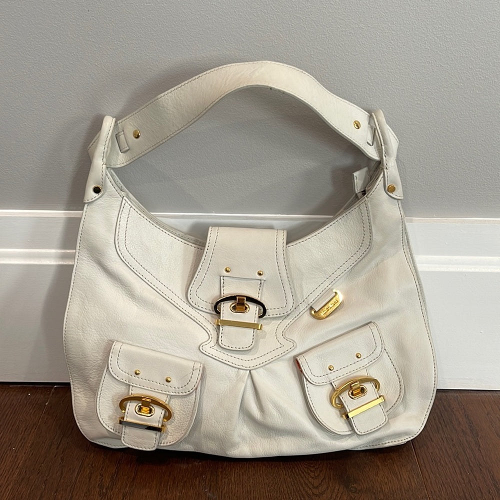 Charles David White Shoulder Bag