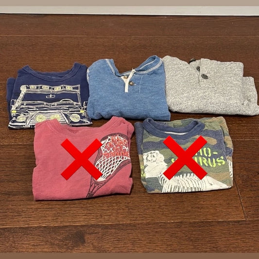 Boys Crewcuts Bundle of Long Sleeve Tops Size 2