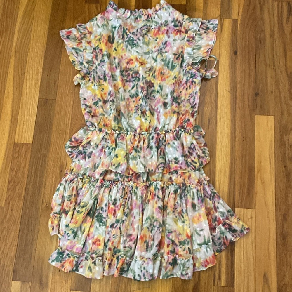 Misa Los Angeles Women’s Floral Printed Ruffled Dress Size S