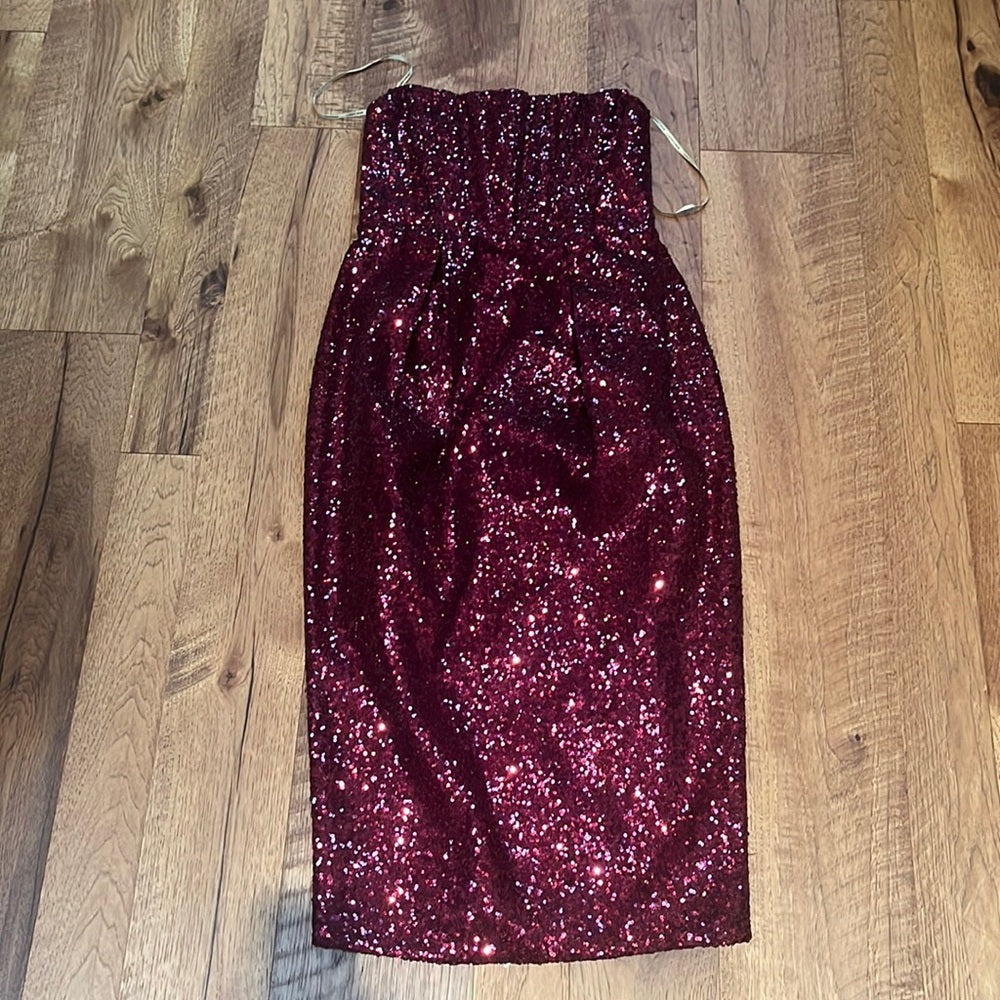 Bronx & Banco Woman’s Sequin Strapless Dress Size M