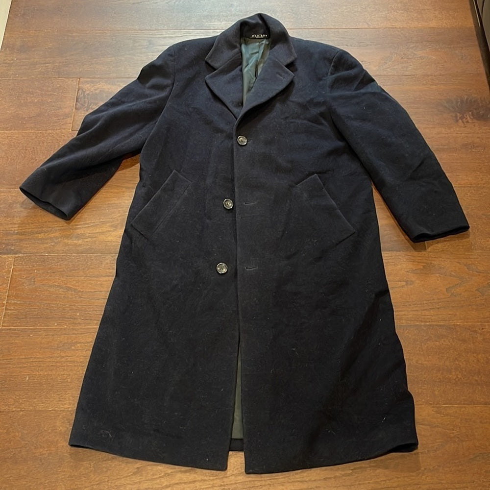 Hugo Boss Navy Wool Long Jacket