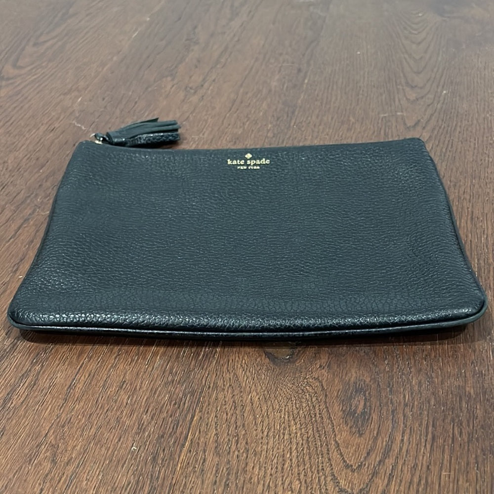 Kate Spade Black Leather Pouch or Clutch