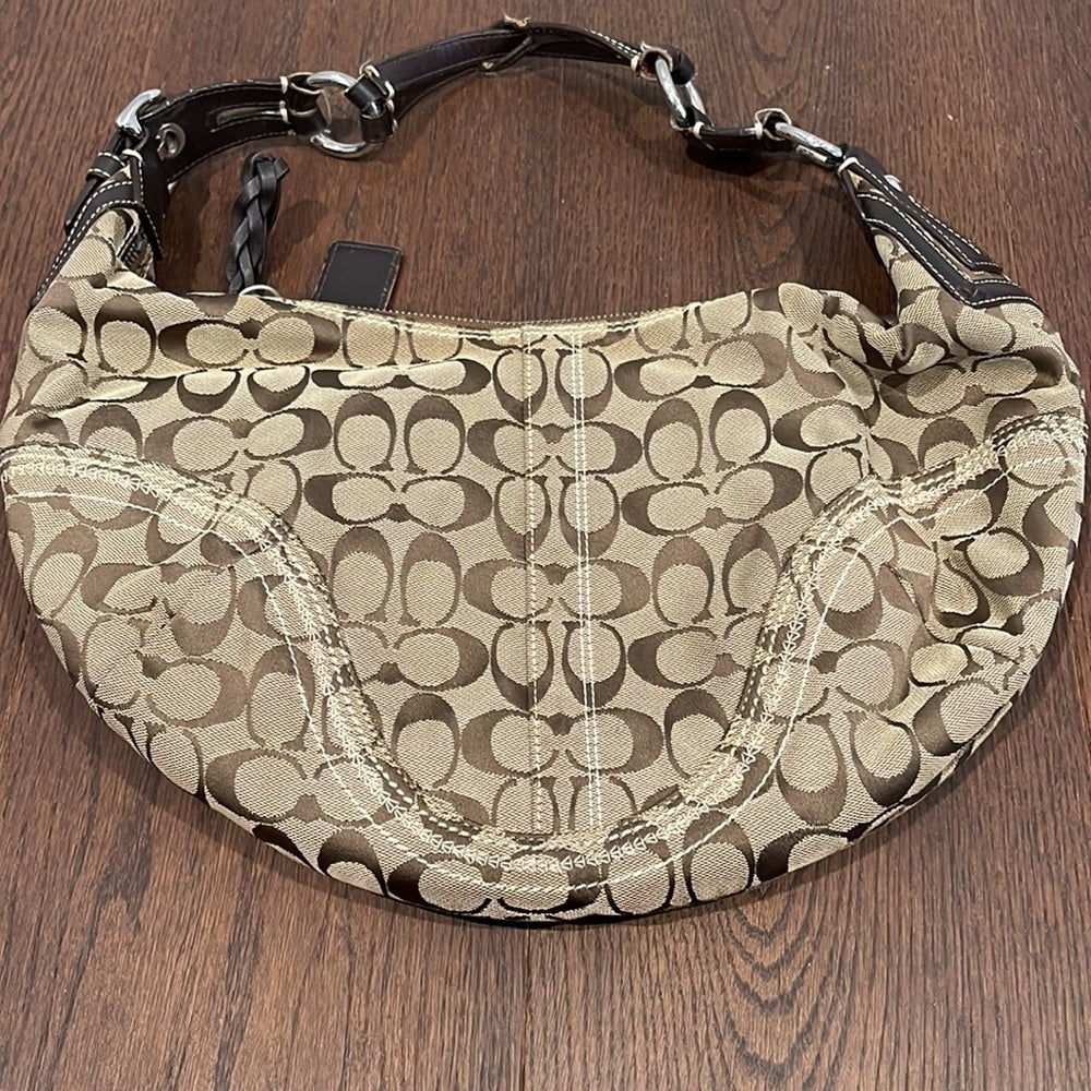 Coach Hobo Canvas Handbag