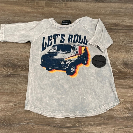 NWT! Tiny Whales “Let’s Roll” Kids Tee - 7